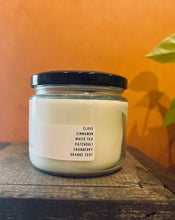 Load image into Gallery viewer, cran-orange spice tea candle