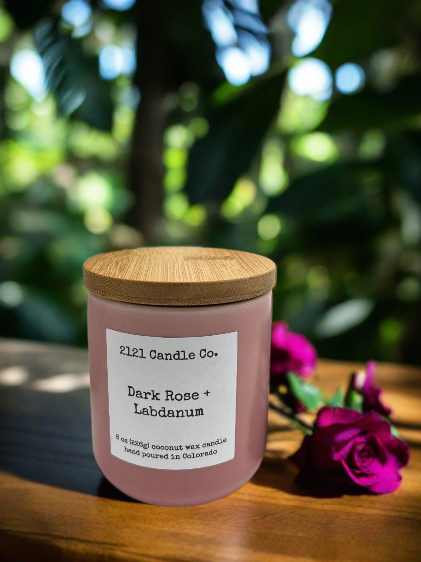 Dark Rose Candle